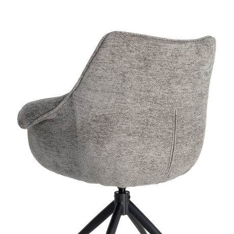 Silla giratoria IXIA 617031 antracita, vista trasera del respaldo