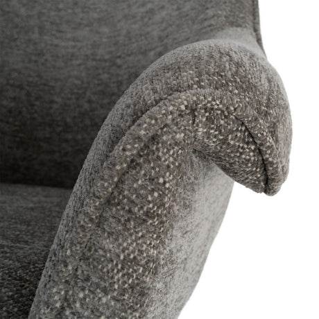Silla giratoria IXIA 617031 antracita, detalle del reposabrazos