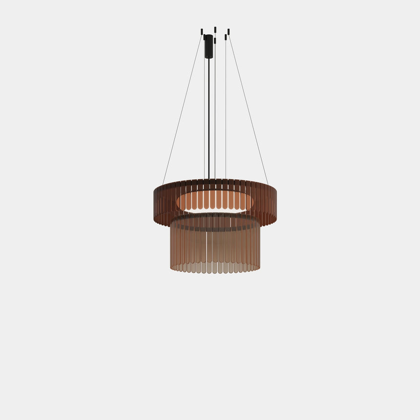 Lámpara de techo colgante LedsC4 Scarlett Circular Pendant Chandelier LED SCPC-BA0-SELF00-OSV