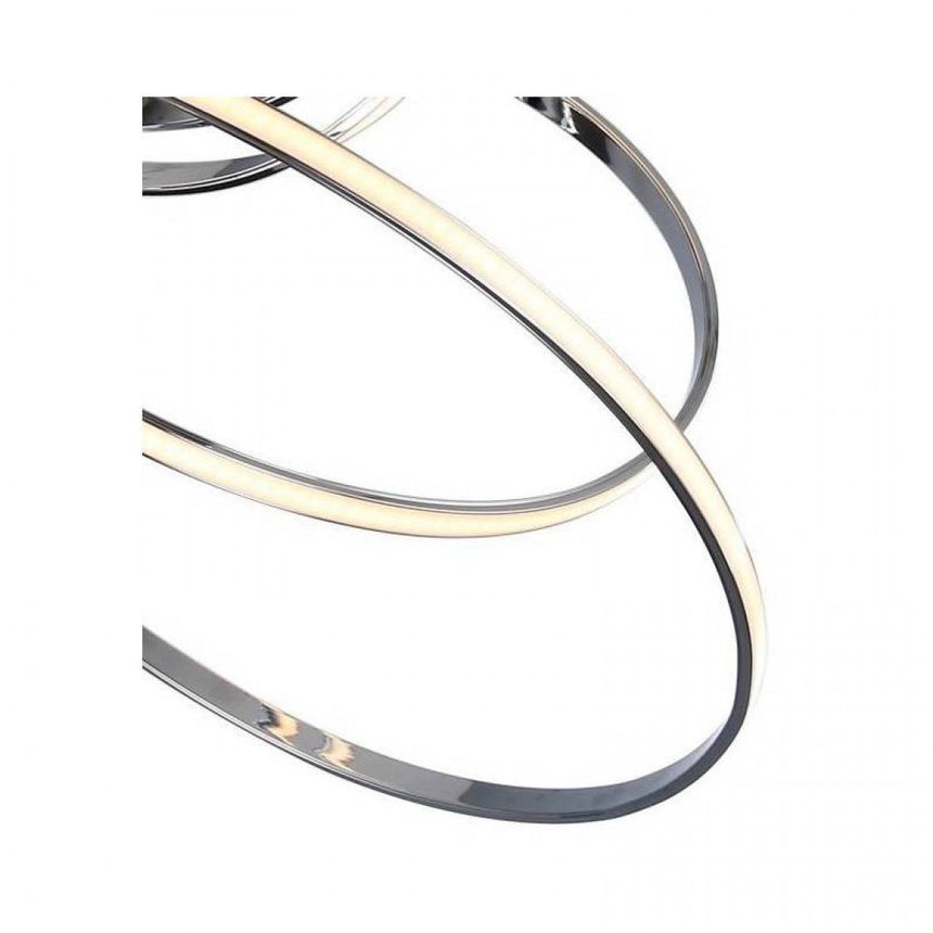 Lámpara Colgante LED MiMax Shine 7 Cromo 48W 3000K Regulable con Mando MIMSHINE7