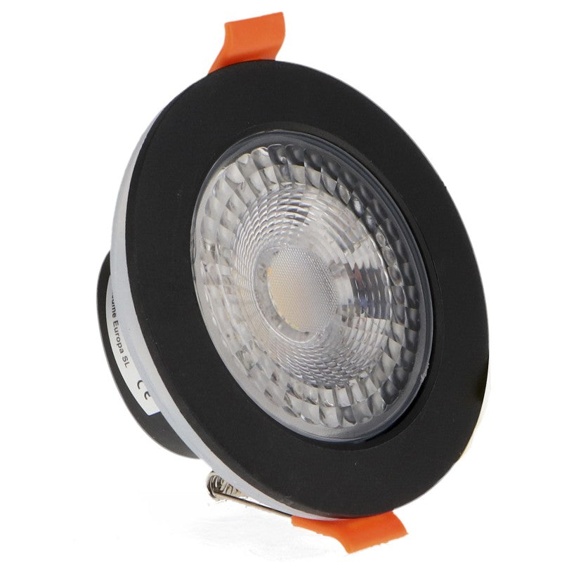 Downlight LEDME Aqua LM4166 negro, vista frontal completa