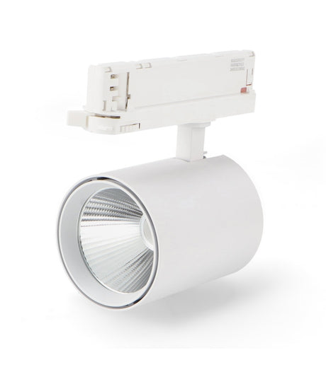 Foco trifásico LEDME Air GA3187 blanco, vista frontal completa