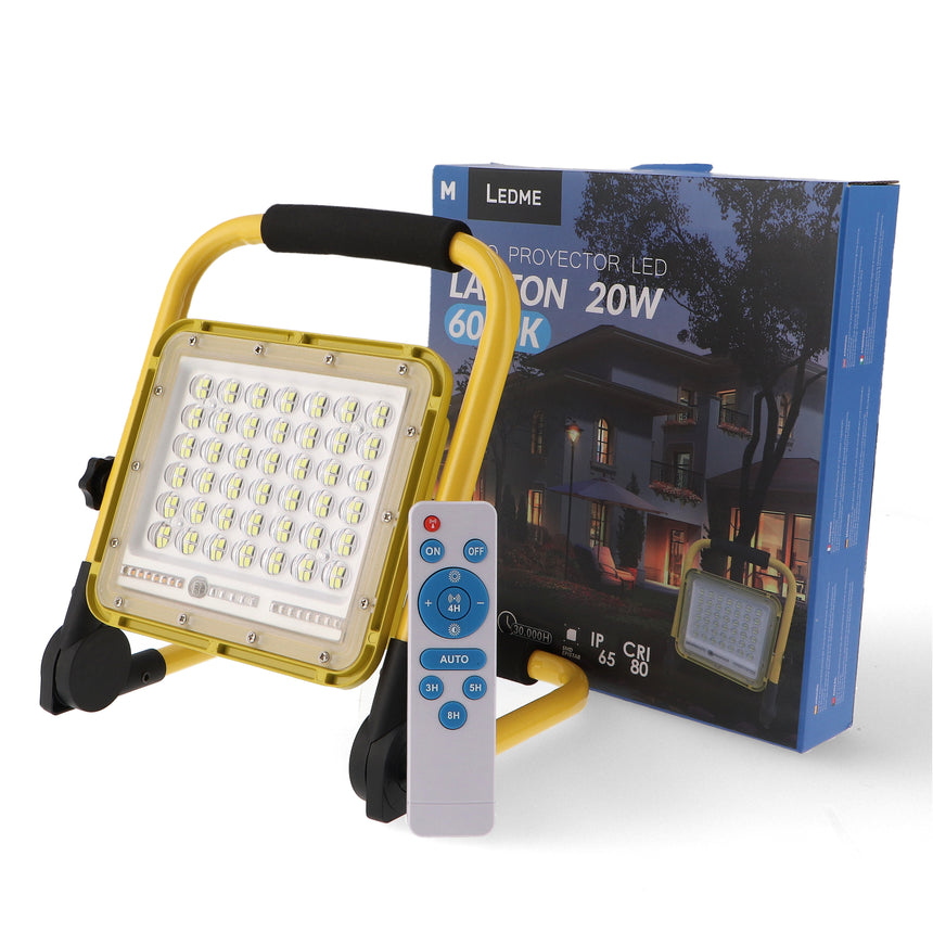 LEDME Laptop LM6031 de 20 W con su embalaje y mando