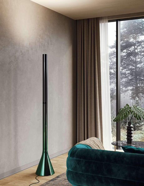 Lodes Croma verde degradado a negro · lámpara de pie 186 cm · referencia 17270 7000