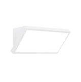 Aplique de exterior Mantra Creek 8861 blanco, vista completa del modelo LED rectangular