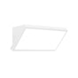 Aplique de exterior Mantra Creek 8861 blanco, vista completa del modelo LED rectangular