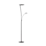 MDC ZENIT Lámpara de pie salón LED 2 luces níquel negro mate 575059320