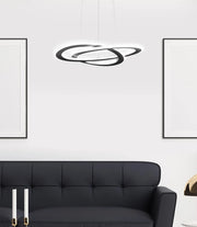 Lámpara de techo colgante EGLO Rolimare negro dos aros 99396