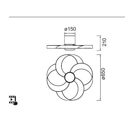 Medidas y dimensiones Rose 8707 (mm)