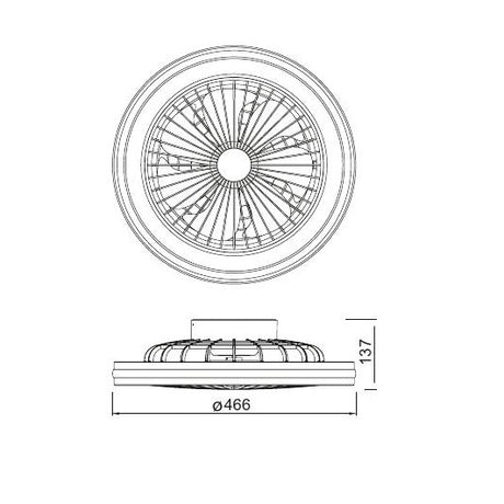 Medidas y dimensiones Gamer 8291 (mm)