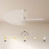 Ventilador de techo con luz Sulion Nova 152cm LED negro y madera oscura motor DC CCT — vista 3