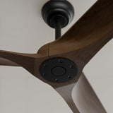 Ventilador de techo Sulion Nova 152cm negro y madera oscura motor DC — vista 3