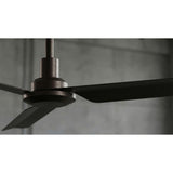 Ventilador de techo Sulion Nox 132cm marrón motor DC con mando — vista 4