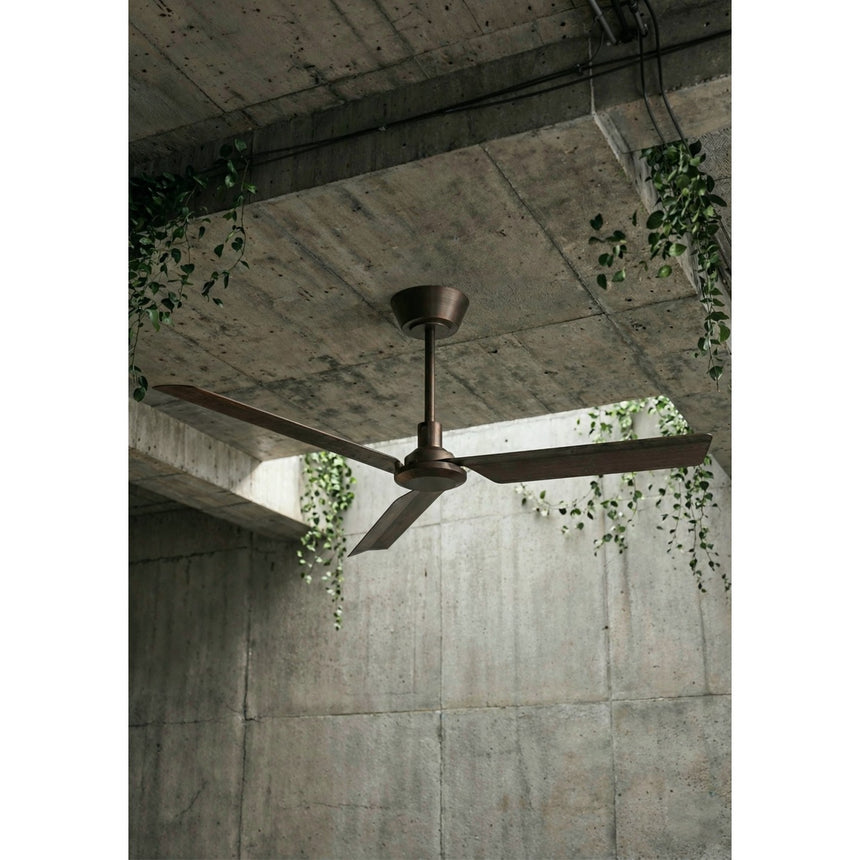 Ventilador de techo Sulion Nox 132cm marrón motor DC con mando — vista 3