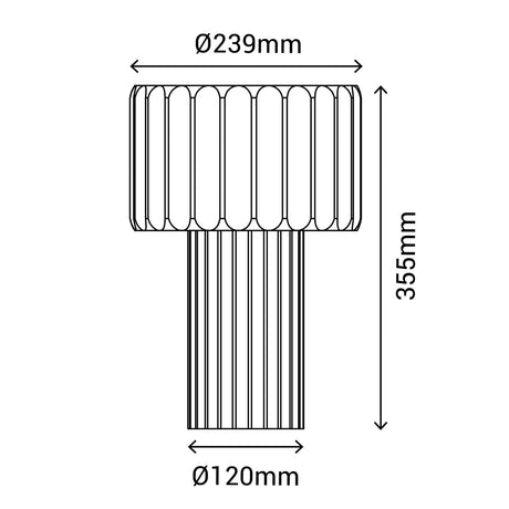 Lámpara de sobremesa Sulion Olimpia LED E27 2 luces hormigón 40W 2191294