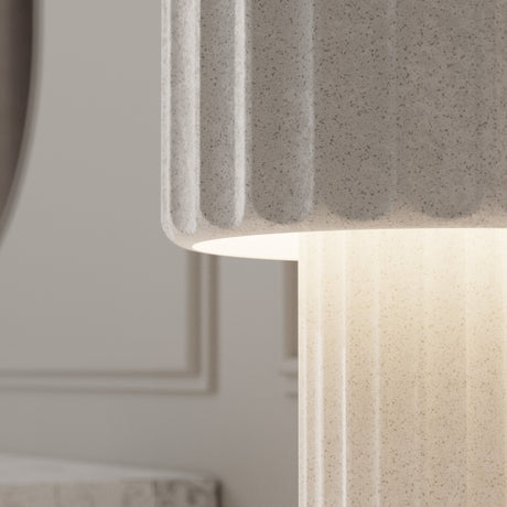 Lámpara de sobremesa Sulion Olimpia LED E27 2 luces hormigón 40W 2178370