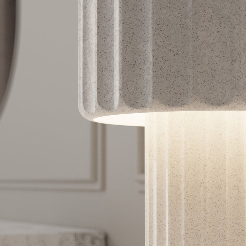 Lámpara de sobremesa Sulion Olimpia LED E27 2 luces hormigón 40W 2178370