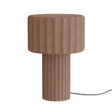 Lámpara de sobremesa Sulion Olimpia E27 2 luces hormigón para dormitorio y salón rojo — ref. 2191294 (3)