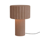 Lámpara de sobremesa Sulion Olimpia E27 2 luces hormigón para dormitorio y salón rojo — ref. 2191294 (1)