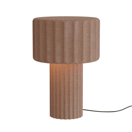 Lámpara de sobremesa Sulion Olimpia E27 2 luces hormigón para dormitorio y salón rojo — ref. 2191294 (1)
