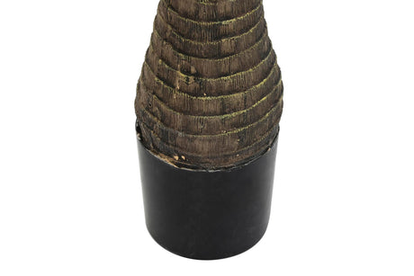 Base negra y detalle inferior del tronco de la palmera artificial ITEM JA-200547