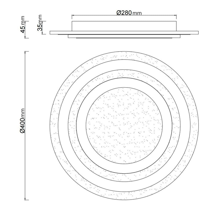 AJP PLAFON LED GALET BLANCO 38W 4000K AJP11502
