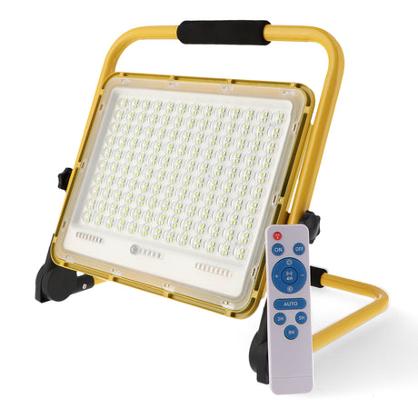 Proyector portátil LEDME Laptop LM6033 de 50 W en negro y amarillo, con batería, soporte de apoyo y mando a distancia
