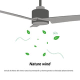 Sulion RAINBOW Ventilador de techo madera palas reversibles con luz 1694512