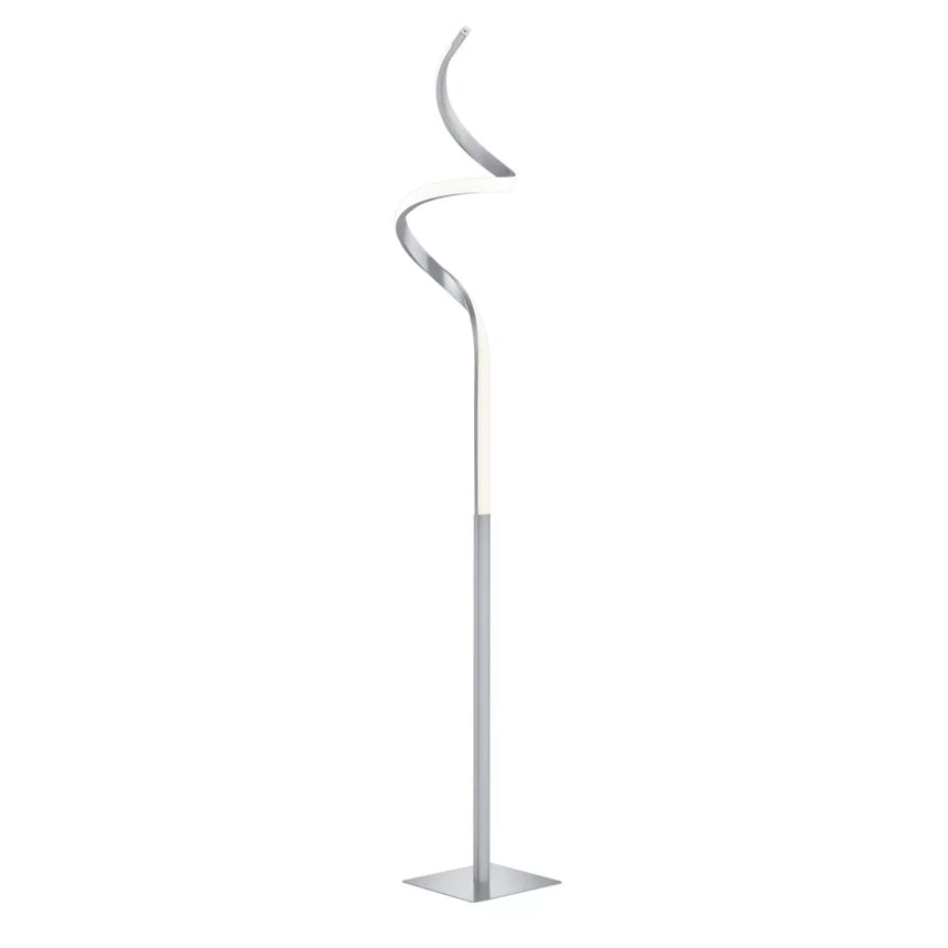 Trio Course Lámpara de pie LED de metal níquel mate R42051107
