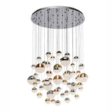 Schuller Sphere Lámpara de techo colgante LED 55 luces oro, bronce y cromo 794691B