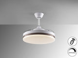 Ventilador de techo Schuller Vento LED blanco y bronce plafón retráctil CCT Ø50cm 168311D - vista 4