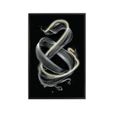 Cuadro con luz LED Schuller Cinetic negro 80x120cm 301381 - fondo blanco