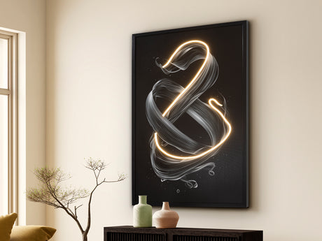 Cuadro con luz LED Schuller Cinetic negro 80x120cm 301381