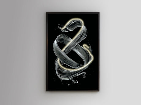 Cuadro con luz LED Schuller Cinetic negro 80x120cm 301381 - vista 2