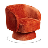 Sillón IXIA 615287 con flecha ilustrando su función giratoria