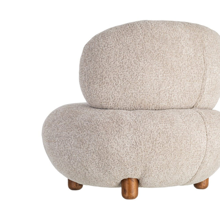 Vista trasera del sillón IXIA 616940 beige
