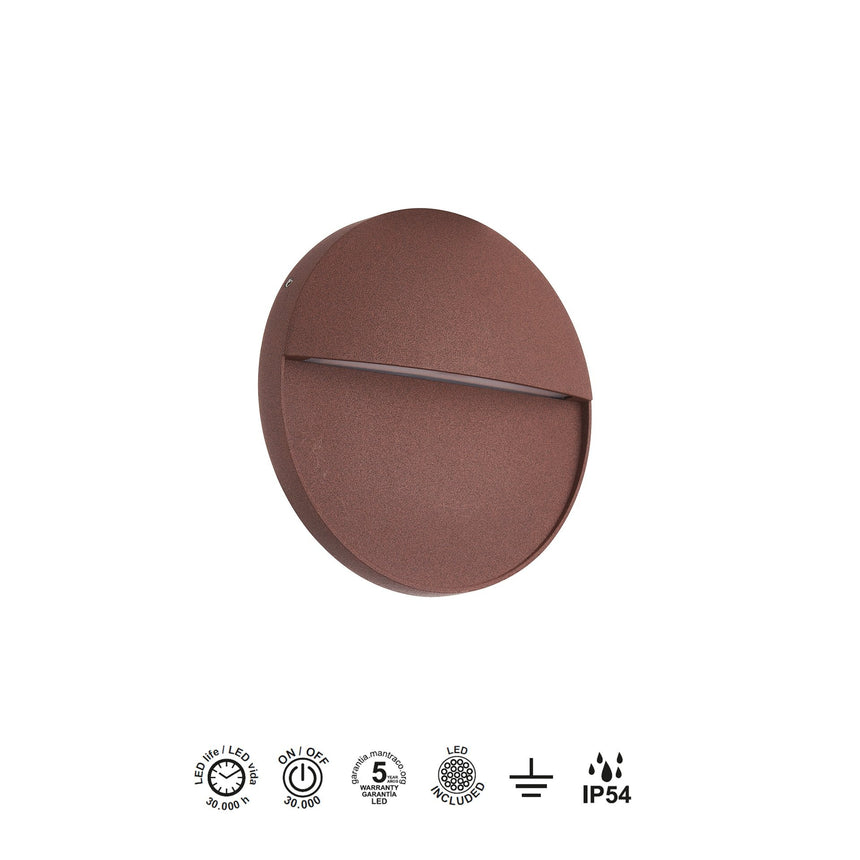 Mantra Baker Señalizador exterior LED IP54 marrón 7643 - instalación