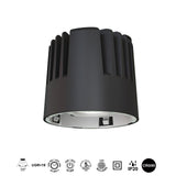 Empotrable Mantra Sunset LED 10W 3000K Heat Sink negro 8781 - instalación