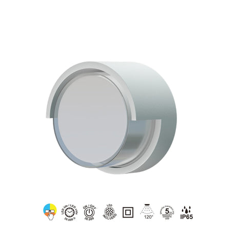 Aplique de exterior Mantra Creek LED 15W CCT IP65 blanco 8855 - instalación