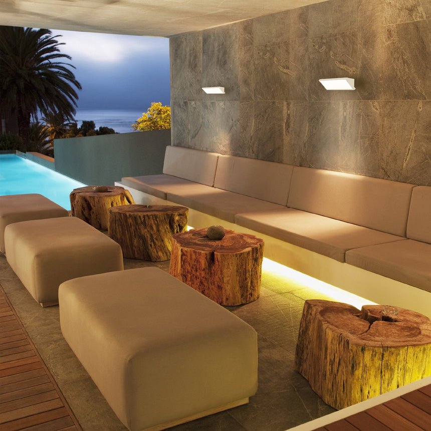 Aplique de exterior Mantra Creek LED 20W CCT IP65 corten 8862 - vista lateral