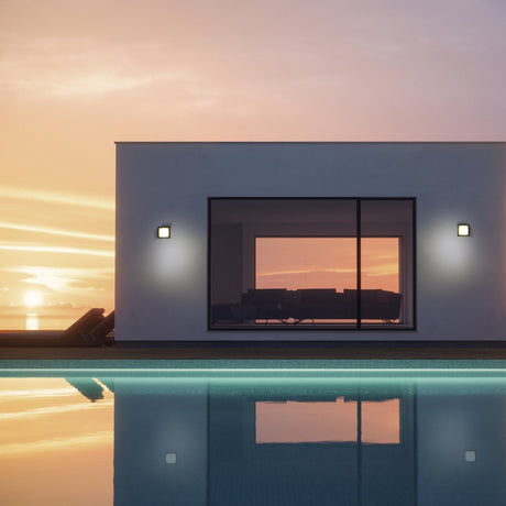 Aplique de exterior Mantra Creek LED 15W IP65 blanco 8864 - vista lateral
