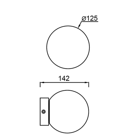 Plafón/aplique LED Mantra Puebla 6W 3000K oro satinado 420lm 8890 - detalle