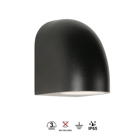 Aplique de exterior Mantra Baldy GU10 IP65 negro 9111 - instalación