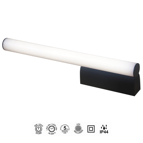 Aplique Mantra Antiga LED 8W 4000K IP44 negro 9253 - instalación
