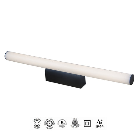 Aplique Mantra Antiga LED 12W 4000K IP44 negro 9257 - instalación
