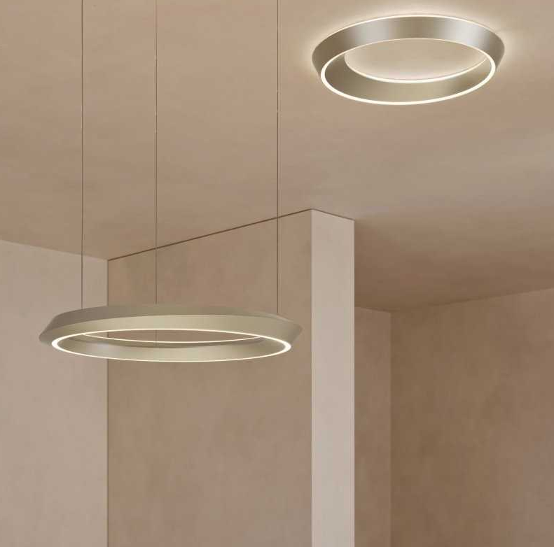 Lodes Lámpara colgante Tidal champagne mate 3000K regulable TRIAC 19923-4530