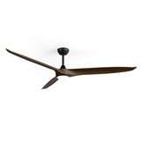 Ventilador de techo con luz Sulion Nova LED madera motor DC 