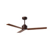 Ventilador de techo con luz Sulion Anne 127cm marrón óxido y madera oscura motor DC 2246147