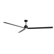 Ventilador de techo con luz Sulion Anne LED negro motor DC c