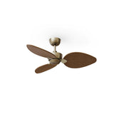 Ventilador de techo con luz Sulion Alma 100cm LED bronce y madera oscura motor DC CCT 2248356